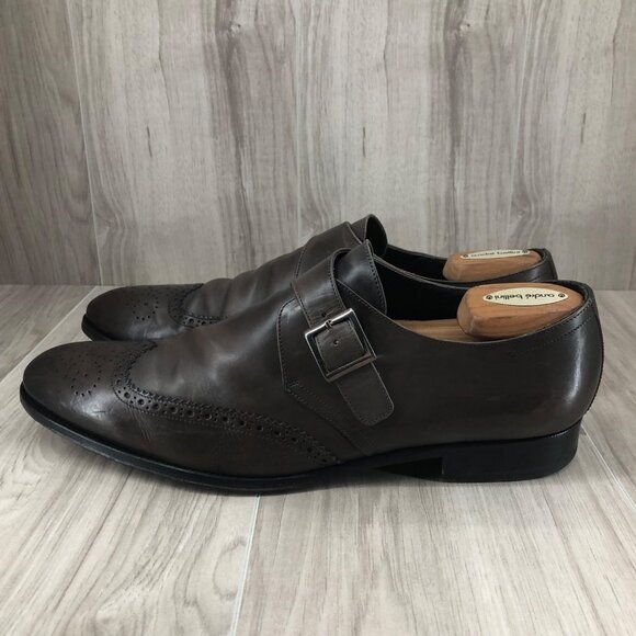 To Boot New York Monk Strap Shoes Men\'s Size 12 Brown Leather Single Oxfords main image 8